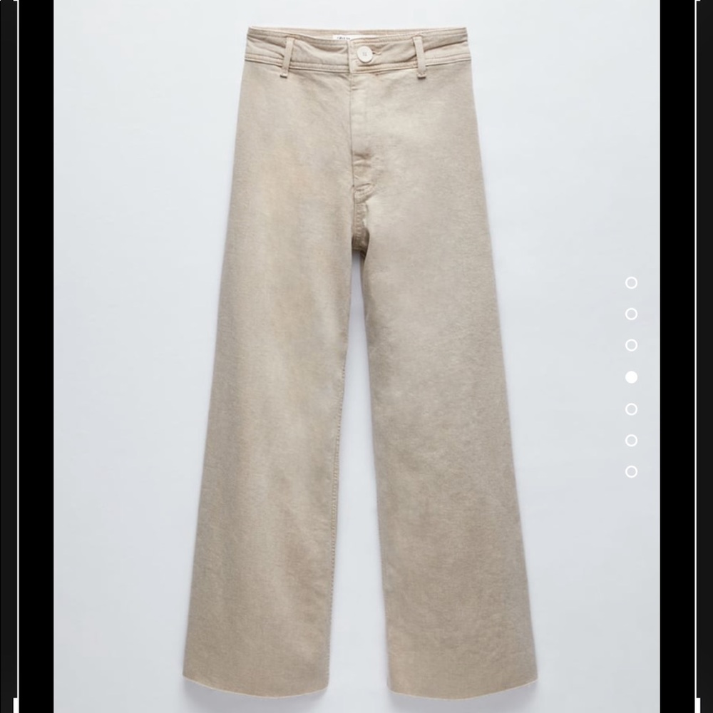 Zara Marine Straight Pant in Stone US 8/EU 40